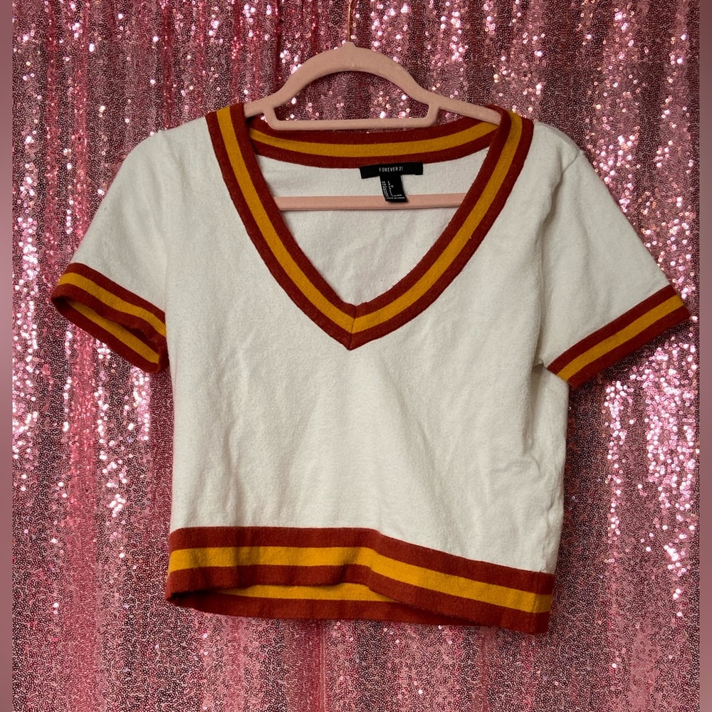 F21 V neck sweater top